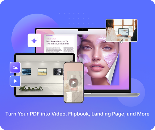 Digital experiences created from a PDF with Recastia
