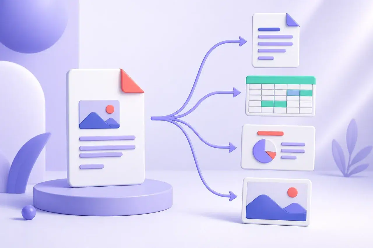 PDF to Document: Convert PDFs to Word, Excel, PowerPoint, and Images