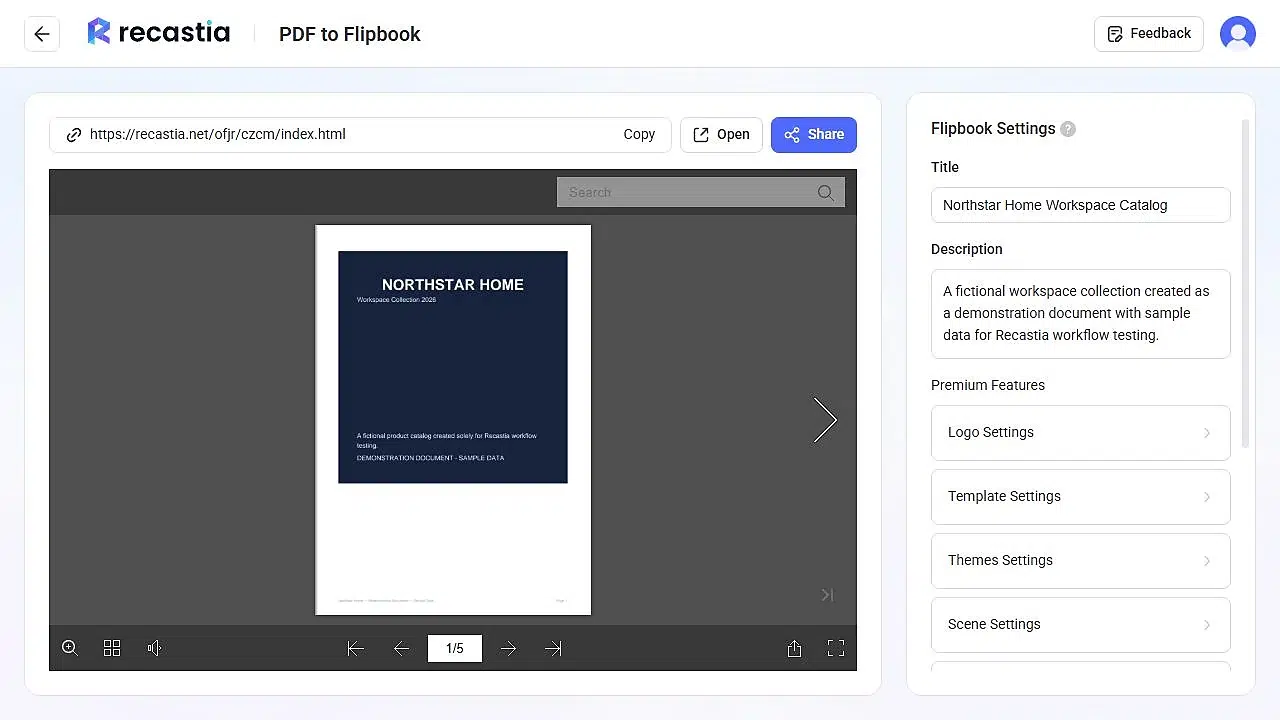 Step 2 preview and name the online catalog