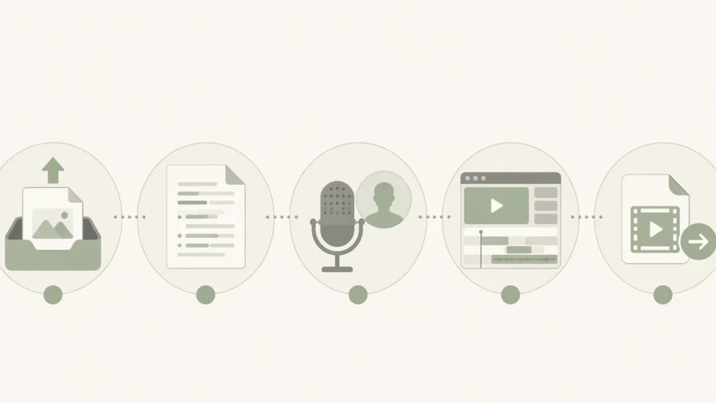 How to turn a PDF into a video – general workflow
