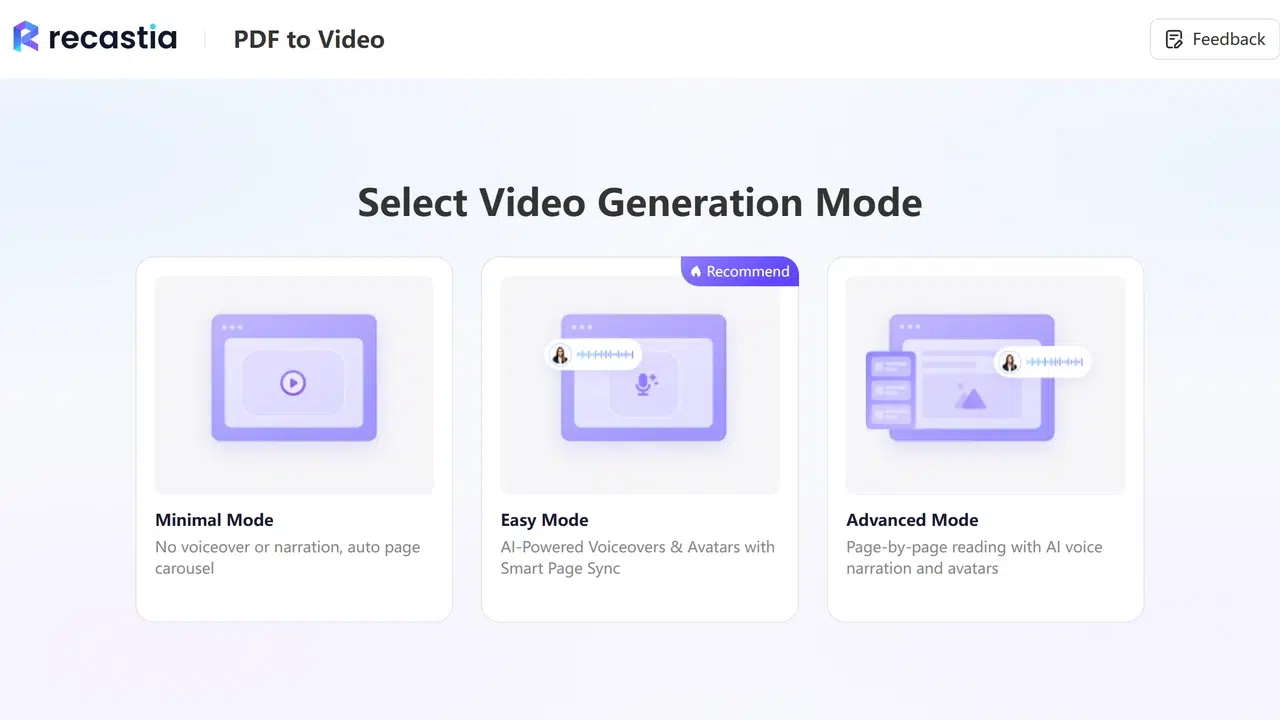Configure the voiceover and video appearance