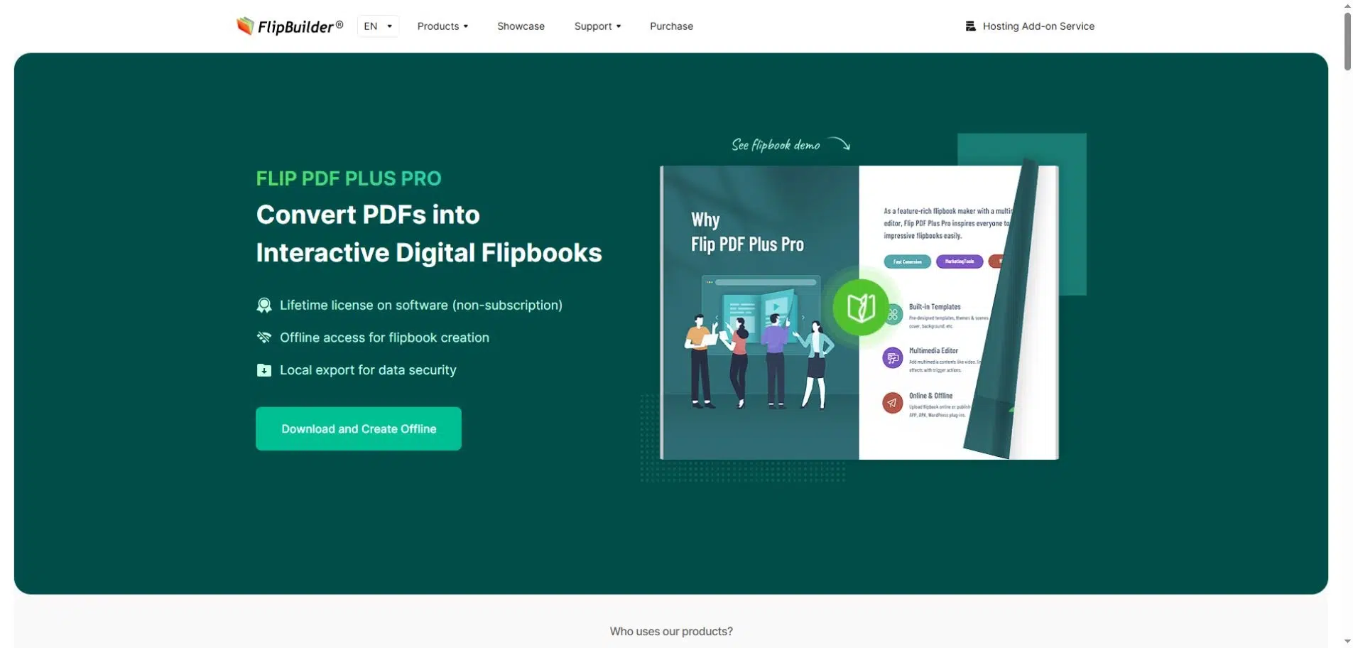 FlipBuilder desktop flipbook publishing and Hosting Add-on options