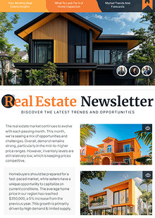 Interactive Real Estate Newsletter Template for Enhanced Engagement