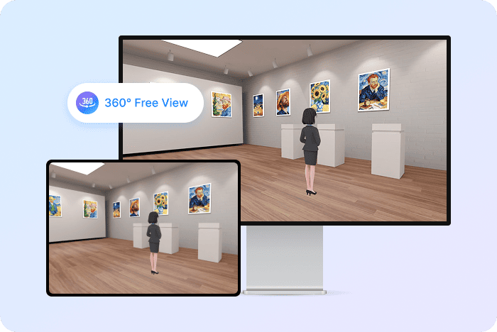 Build an immersive 3D exhibition space