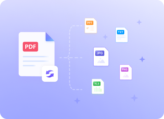 PDFを任意の編集可能な形式に変換